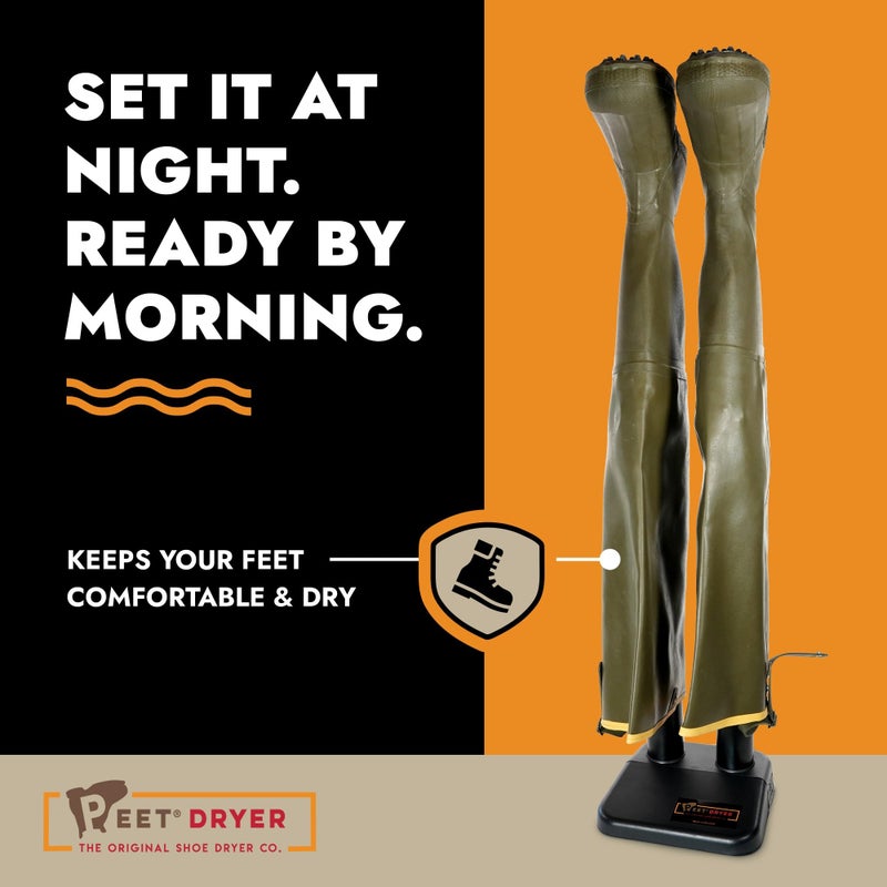 PEET, Wader, Electric Shoe Dryer with 2 Sets of 12" Extensions, Effective Drying for Waders, Tall Boots & Outdoor Gear, Made in USA - Image 2